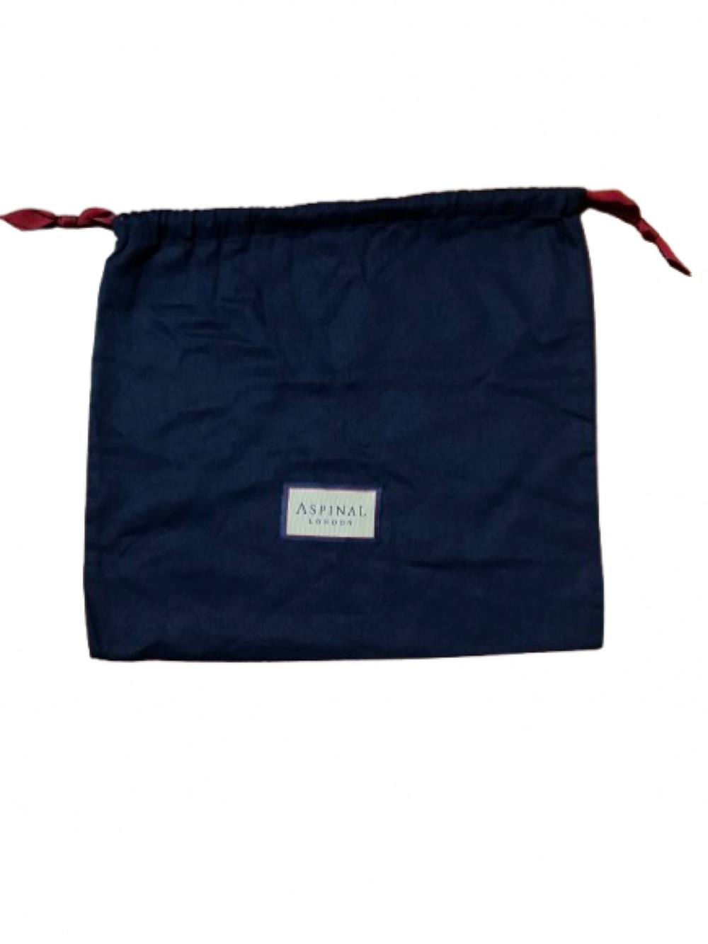 Aspinal of London Navy Drawstring Dust Bag